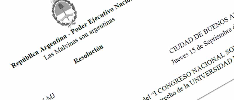 Resolución 1357/22 – Auspicio del “I CONGRESO NACIONAL SOBRE ACTUALIDAD REGISTRAL”